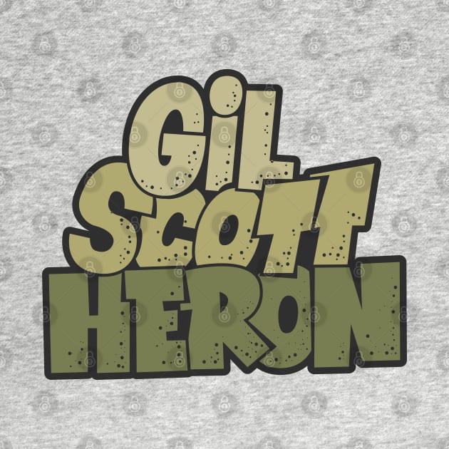 Gil Scott-Heron - Soul and Jazz Legend - Poet and Spoken Word Artist by Boogosh